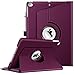 Fintie iPad 9.7 inch 2017 / iPad Air Case - 360 Degree Rotating Stand Cover with Auto Sleep Wake for Apple iPad 9.7 inch 2017 Tablet / iPad Air 2013 Model, Purple
