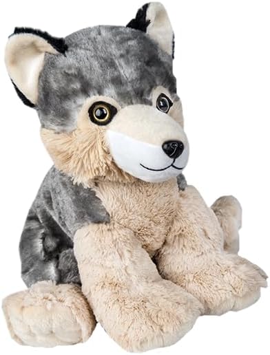 Miniatura 2 de Timber The Wolf - Animal de peluche, animales de vida silvestre, juguete de peluche de lobo, para jugar y para dormir, regalo para niños,