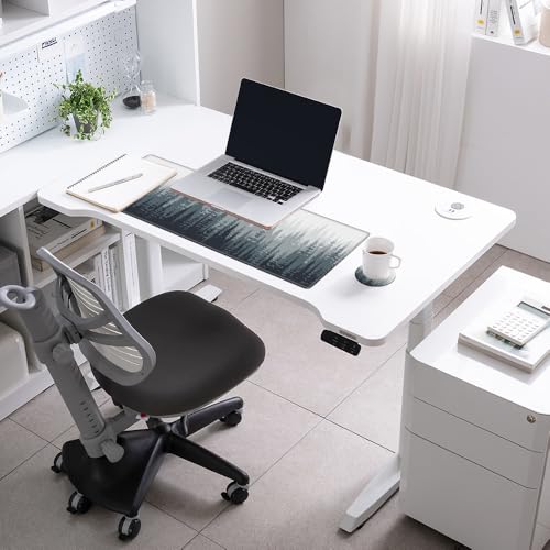 Image of 36x12 Mousepad Misty Forest Desk Mat Gaming XXL Desk Pad Large Mouse Pad Long Mouse Mat Extended Computer Mat for Wireless Mouse Non Slip Work Women