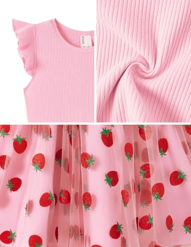 Image of PATPAT Girls Sequin Polka Dot Tutu Princess Birthday Party Dresses 3-4T