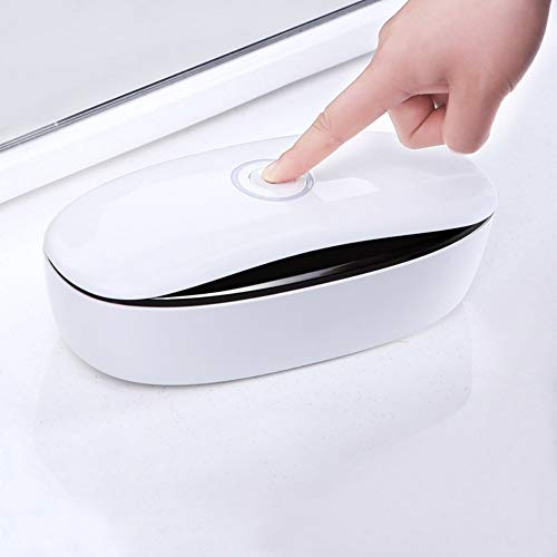 Luckine LED Sterilizer Box with UV, Beauty Disinfector Box, Ultraviolet Light Disinfection Box Cleaning Tool for Nail Nippers,Tweezers & Cleaning Toothbrush, Portable Disinfection Cabinet