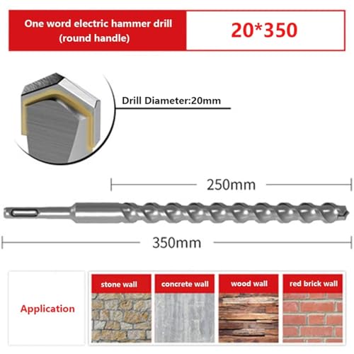 Perceuse à percussion électrique foret 20x350 de perçage de mur - 2