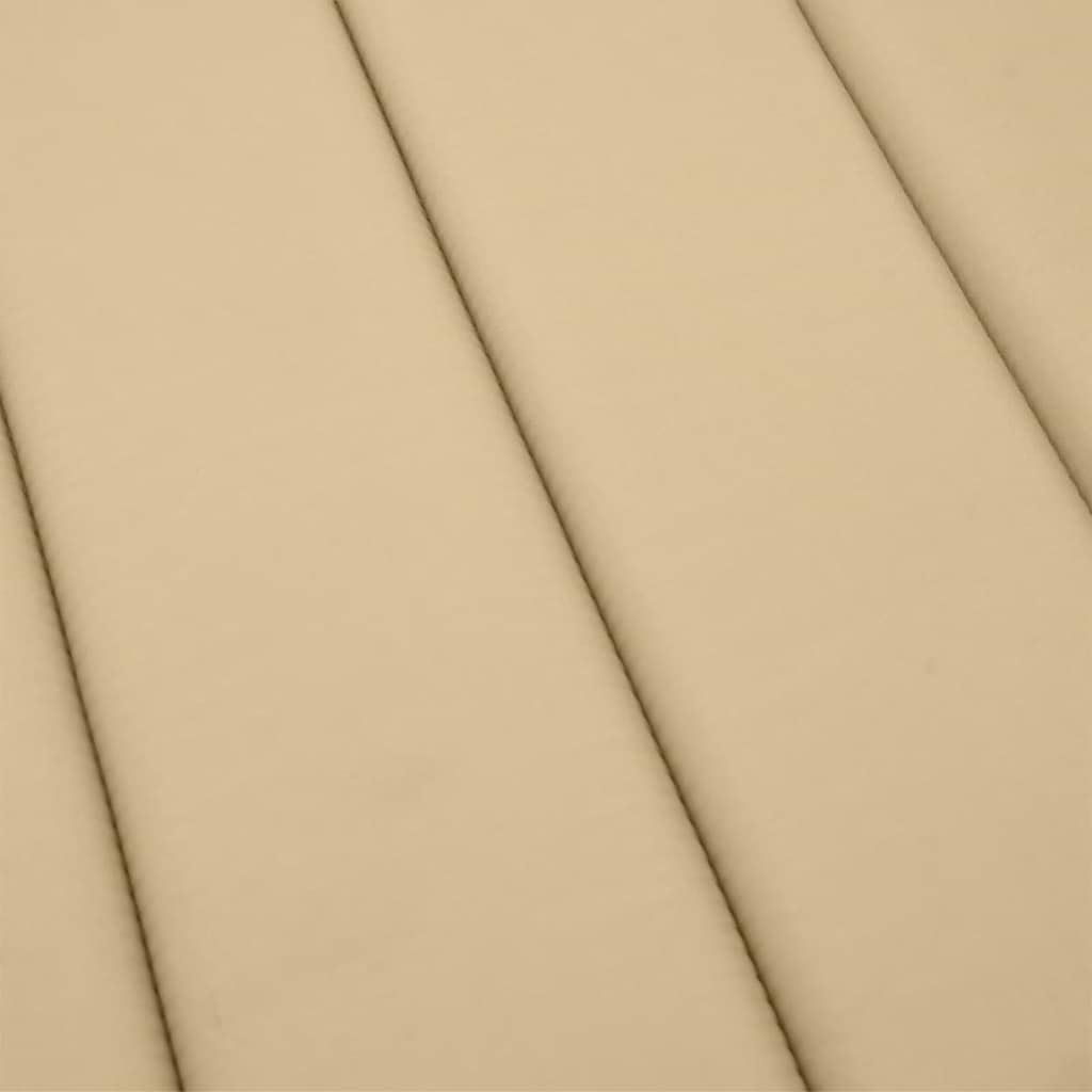 Generico Cuscino per Lettino Prendisole Beige mélange 186x58x4cm Tessuto,Casa e Giardino,Arredo,Cuscini per sedie-4002479