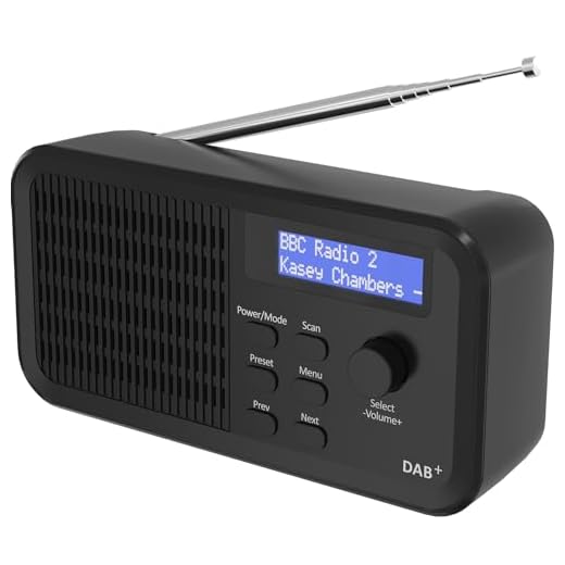 Mycket DAB/DAB + radio digitale Radi e FM, radio digitale portatile con USB ricaricabile 20 ore di riproduzione, 10 stazioni preimpostate, jack per cuffie, display LCD per soggiorno, studio, cucina