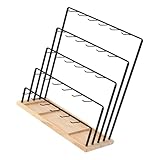 scala in ferro e legno usata Questo espositore per orecchini a 6 livelli e 30 ganci presenta un design a scala staccabile e una base in legno, offrendo uno spazio organizzato per gioielli mentre lo spazio sul piano di lavoro per presentazioni in stile boutique.