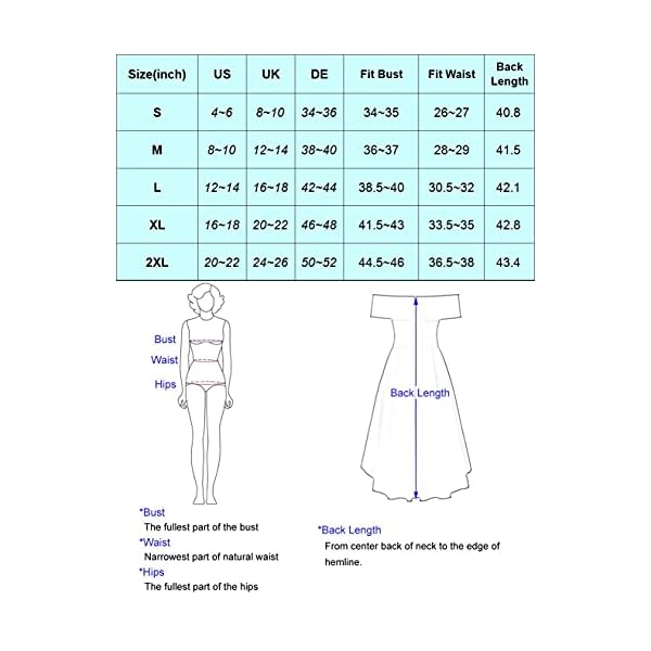 JASAMBAC-Womens-Off-Shoulder-High-Low-A-Line-Wedding-Guest-Party-Cocktail-Dress Skater Dress for Women Short Sleeve Off Shoulder Formal Homecoming Vintage A Line Dresses with Pockets Black L