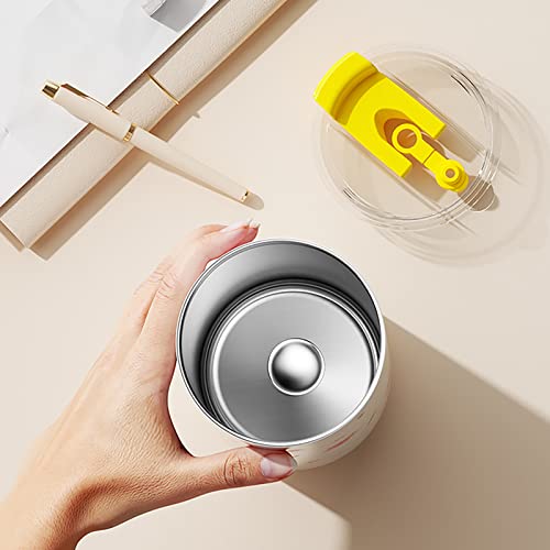 Sweeteek Travel Coffee Mug Spill Proof, Floral Print Vacuum Insulated Stainless Steel Skinny Tumbler With Straw, Coffee Mug To Go, Cherry Blossom Thermos Cup, Gift For Women, 17Oz #TOP4