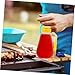 Imagen de BCOATH 2 piezas Botella Dosificadora de Plástico con Tapa Dispensador de Miel y Salsas Diseño Antiherramesa para Ketchup Mostaza y Aderezos Reutilizable y Prueba de Fugas