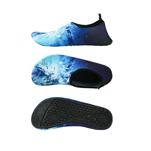 Graffiti Print Water Shoes for Women Men Quick-Dry Aqua Socks Swim Beach Barefoot Yoga Exercise Wear Sport Accessories Pool Camping Must Haves Adult Youth Size2