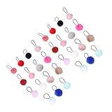 CRILSTYLEO 30 Piezas lazos para el cabello cintas para el cabello Accesorios para el cabello para niñas cuerda de pelo de bola de peluche lazos elásticos para el cabello