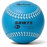 Markwort Weighted 12-Inch Softball-Leather Cover, Blue