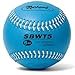 Markwort Weighted 12-Inch Softball-Leather Cover, Blue