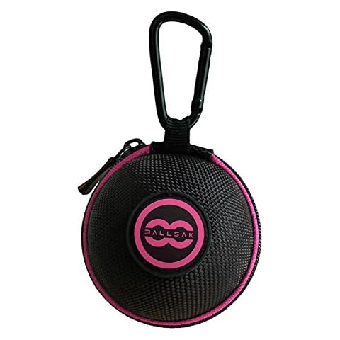 Ballsak Sport - Pink/Black - Clip-on Cue Ball Case, Cue Ball Bag for Attaching Cue Balls, Pool Balls, Billiard Balls, Training Balls to Your Cue Stick Bag EXTRA STRONG STRAP DESIGN!** Cover