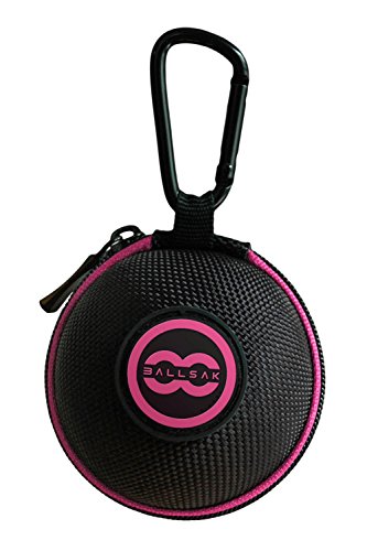 Ballsak Sport - Pink/Black - Clip-On Cue Ball Case, Cue Ball Bag For Attaching Cue Balls, Pool Balls, Billiard Balls, Training Balls To Your Cue Stick Bag Extra Strong Strap Design!** #TOP23