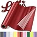 Stoffe günstig Kaufen-Sgooyir Plotterfolie Textil Rot, 30.5 x 183cm Flexfolie Plotter Textil, Textilien Transferfolie Plotter für T-Shirt, Hemd, DIY-Kleidung andere Stoffe