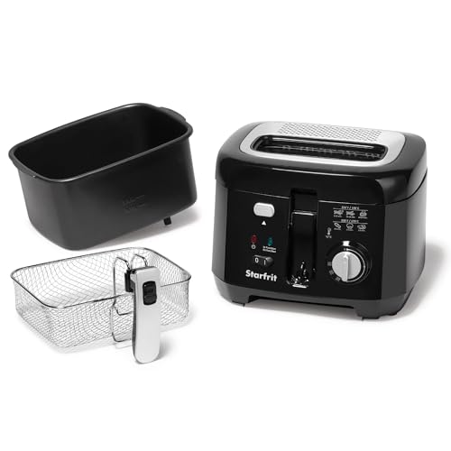 Starfrit 2.5L Oil Fryer with Removable Ceramic Bowl - Adjustable Temperature Control - Magnetic Power Socket and Large Viewing Window - Image 5