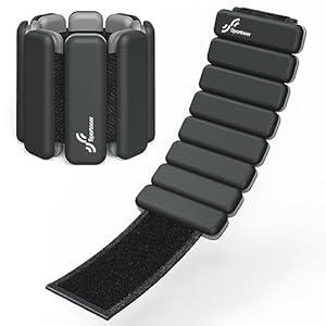 Sportneer Gewichtsmanschetten 2er-Set Schwarz (0,5 kg & 1 kg)