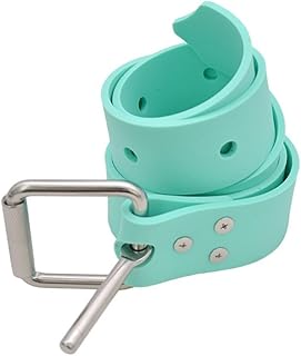 Feeshoppher Cinturón de peso de buceo de silicona,Con hebilla de liberación rápida de acero inoxidable,Para equipos deportivos subacuáticos de cintura (verde)
