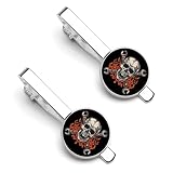 Ya en mundofriki.es: 2 pinzas de corbata divertidas para hombre, diseño de calavera, diseño de llamas, para negocios, bodas, 5.5x2.2cm, Cobre galvanizado