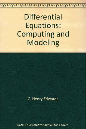 Differential Equations: Computing and Modeling 0536700125 Book Cover