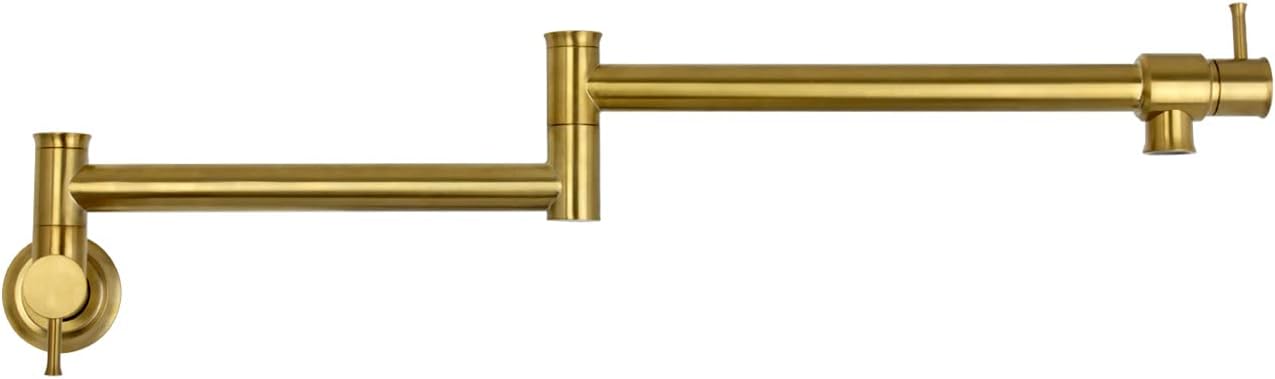 Pot Filler Kitchen Faucet Wall Mount Modern Style (Antique Coppe)