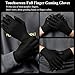 PXIRQ Touchscreen Gloves for Gaming: 0.3mm Silver Fiber Full-Fingertips, Ultra-Thin, Anti Slip & Breathable Seamless Gamer Gloves Sweaty Hands for PUBG/Fortnite/COD - Fits All Mobile Phone/iPad Tablet