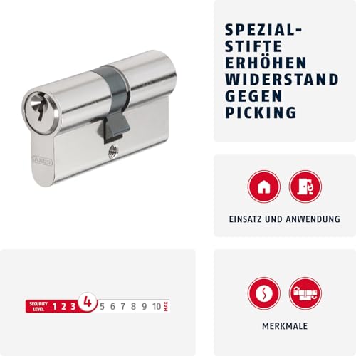 ABUS E50 N 30/35 – eurocilindro Serreta Nickel