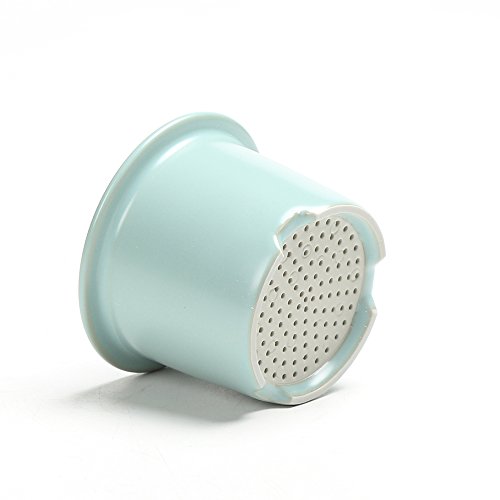Dehua Porcelain Single Ceramic Cup With Tea Infuser And Lid, Ruyao Cyan #TOP2