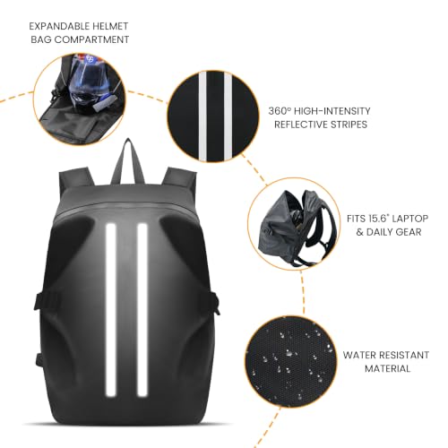 yucenbra Waterproof Motorcycle Backpack 40L