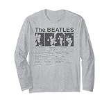 ビートルズ歌リスト 長袖Tシャツ