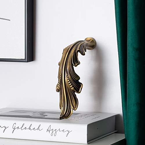 Curtain Holders for Wall Curtain Tieback Hooks Leaf Decoration Curtain Wall Hook Set of 2 Window Treatment Hardware Swag Holders, 19 * 10 * 13Cm, 1dzlzs