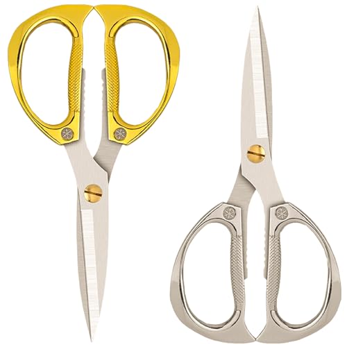 ANDONG Heavy Duty Kitchen Scissors 2 Pack - Stainless...
