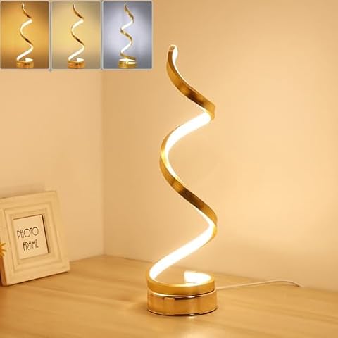 Lampe de Chevet Mengjay LED Spirale Cover