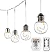 LE 10Ft G45 LED Globe String Lights, Waterproof Warm White 2200-2500K, Battery Powered with 8 Lighting Modes Timing Function, Indoor Outdoor Patio Lights for Gazebo Porch Tent Backyard Cafe Bistro