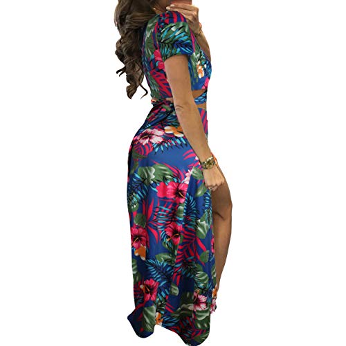 Image of MESLIMA Two Piece Dresses Sets for Women Summer Boho Maxi Dresses