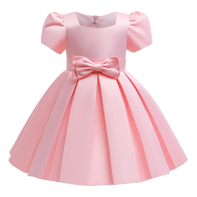 Klowvila Fashion Girls Satin Fabric Knee Length Casual Frock Dress | Stylish Party & Western Outfit for Girls | Soft & Com... - Review, Price and Buying Guide