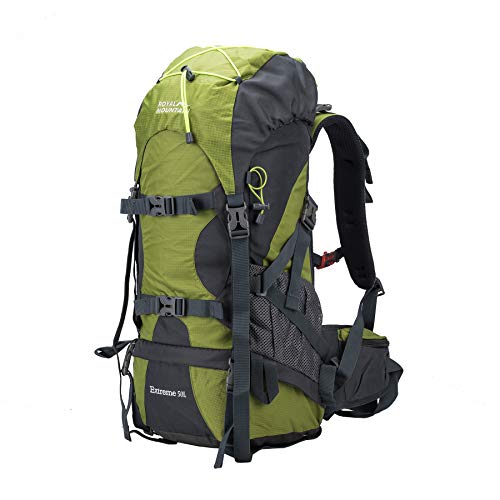 ROYAL MOUNTAIN 50L Light-Weight Backpack for Hiking and Travel, Waterproof Climbing Daypack