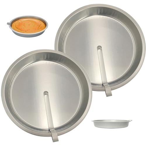 Hilai Molde para Pasteles Redondo de 10 Pulgadas, 2 uds., Molde para Pasteles de hojalata de fácil liberación con Hoja giratoria incorporada para Hornear