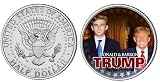 Donald & Barron Trump Official Genuine Legal Tender JFK Kennedy Half Dollar U.S. Coin