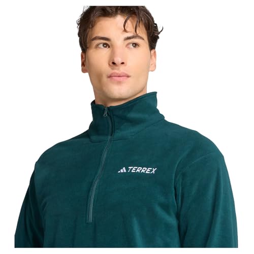 Image of adidas Men's Terrex Multi Essentials Half-zip Fleece Hiking Jacket