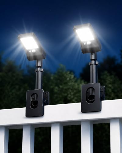 Image of Clip On Solar Lights Outdoor, 350LM Solar Motion Sensor Clamp Light