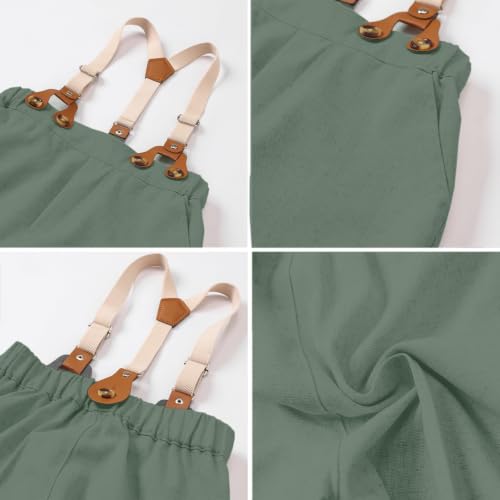 Image of SANGTREE Boy Suit Cotton Linen Tuxedo Clothes Set Baby Formal Outfit 3M-9Y