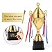 Caydo Large Trophy Gold Winner Trophy Cup with Golden Pen for Kids and Adults for Sports Events, Competitions, Tournaments,14.6Inch
