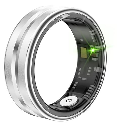 Smart Ring Health Rings for Men Women Remote Camera Heart Rate Sleep Ring Waterproof Sports Ring Tracker Pedometer Calorie Counter Black Silver Gold Rings