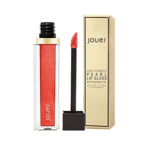 Jouer High Pigment Pearl Lip Gloss | Men & Women | High-Gloss Shine & Lacquer Finish | Non-Sticky | Healthy Ingredients | Paraben, Gluten & Cruelty Free | Vegan Friendly #TOP1
