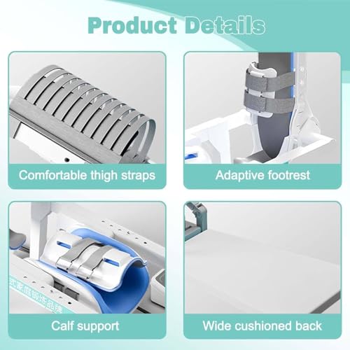 Entrenador eléctrico para rehabilitación de rodilla ajustable 140° miniatura 7