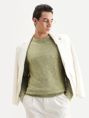 Image of Rare Rabbit Regular fit Speckled Print Sweater