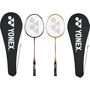 Yonex GR 303 Aluminium Blend Badminton Racquet with Full Cover, Set of 2