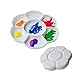 Produktbild Mischpalette in Blumenform in Kunststoff,Malpalette Zur Aufbewahrung für Aquarell- U Acrylfarben Durchmesser Ca 16 cm Weiß (2 StüCk)