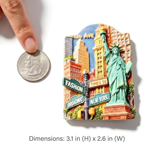 Imán de Resina 3D Nueva York Estatua de la Libertad miniatura 2
